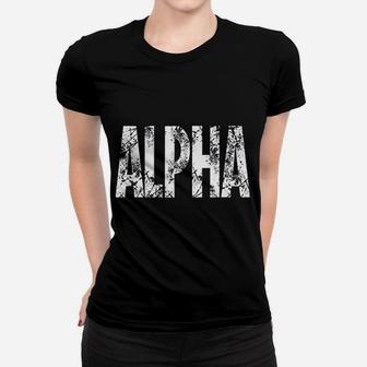 Original Alpha Gym Workout Bodybuilding Lifting Gift Women T-shirt | Crazezy