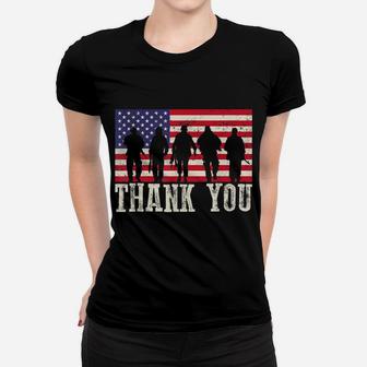 Patriotic T Shirt For Men Women Kids Thank You American Flag Women T-shirt | Crazezy