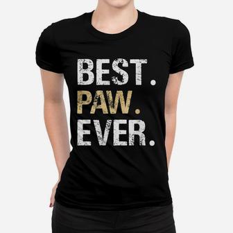 Paw Gift From Granddaughter Grandson Best Paw Ever Women T-shirt | Crazezy UK
