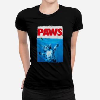 Paws Cat And Mouse Top, Cute Funny Cat Lover Parody Top Women T-shirt | Crazezy