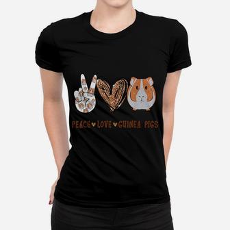 Peace Love Guinea Pigs Gift For Guinea Pigs Lover Women T-shirt | Crazezy