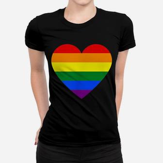 Pocket Lgbt Flag Gay Pride Rainbow Heart Glbt Gift Women T-shirt | Crazezy