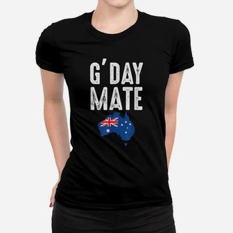 Proud Australian Australia Aussie G'day Mate Australian Flag Women T-shirt | Crazezy UK