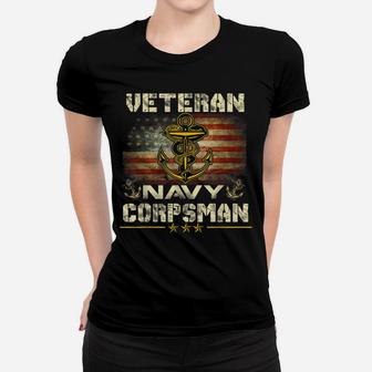 Proud Veteran Navy Corpsman T-Shirt Gifts For Men Women T-shirt | Crazezy