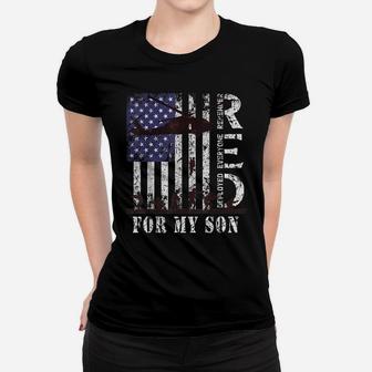 Red Friday For My Son Us Flag Army Military Deployed Veteran Women T-shirt | Crazezy DE