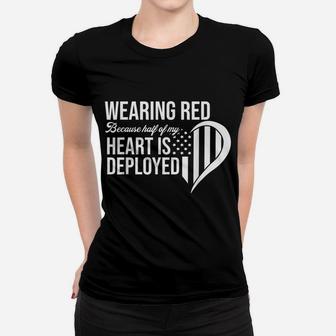 Red Friday Remember Everyone Deployed Soldier Husband Fiance Women T-shirt | Crazezy