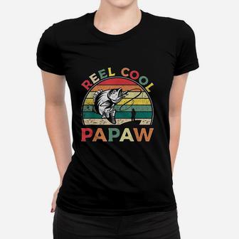 Reel Cool Papaw Vintage Bass Fishing Women T-shirt | Crazezy