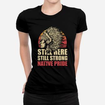 Retro Native Pride Indian Indigenous Native American Women T-shirt | Crazezy