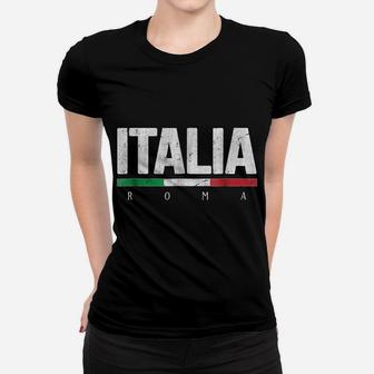 Rome Italy T-Shirt Italian Flag Italia Tourist Roma Souvenir Women T-shirt | Crazezy UK