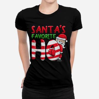 Santas Favorite Ho Santa Favourite Ho Funny Girls Christmas Women T-shirt | Crazezy UK