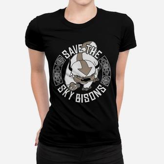 Save The Sky Bisons With Bison Head Women T-shirt | Crazezy AU