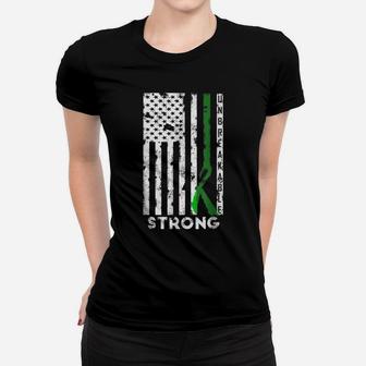 Scoliosis Awareness Month Tshirt Ribbon American Flag Tee Women T-shirt | Crazezy AU