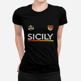 Sicilia Soccer T-shirt - Sicily, Italy Football Jersey Women T-shirt | Crazezy