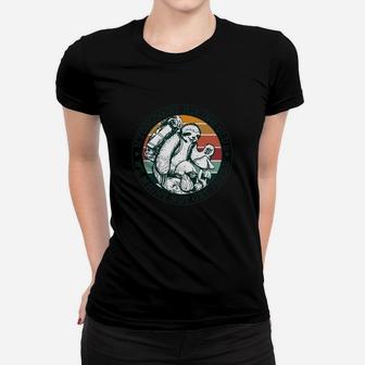 Sloth Mycologist Hiking Club We Might Not Get There Vintage Women T-shirt | Crazezy