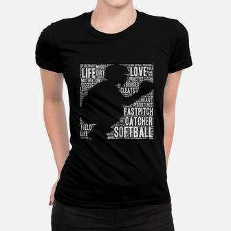 Softball Catcher Fastpitch Softball Mom Women T-shirt | Crazezy DE