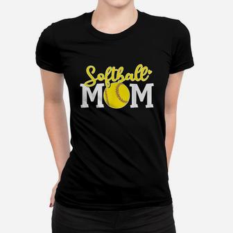 Softball Mom Cute For Mother Love Softball Women T-shirt | Crazezy