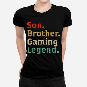 Son Brother Gaming Legend Gamer Gifts For Teen Boys Gaming Women T-shirt | Crazezy DE