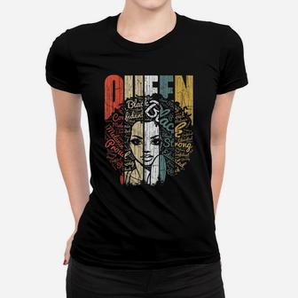 Strong Black Queen T Shirt African American Tee Natural Afro Women T-shirt | Crazezy