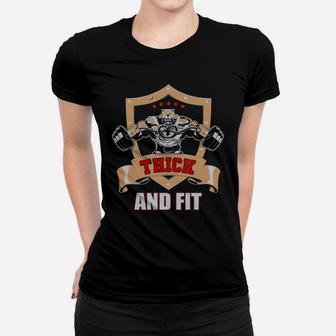 Thick And Fit Strong Gymer Symbol Ladies Tee | Crazezy AU