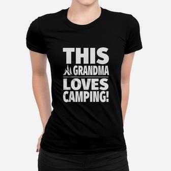 This Grandma Loves Camping Cute Camping Grandma Women T-shirt | Crazezy