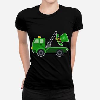 Toddler Boys St Patricks Day Shirt | Irish Holiday Tow Truck Women T-shirt | Crazezy UK