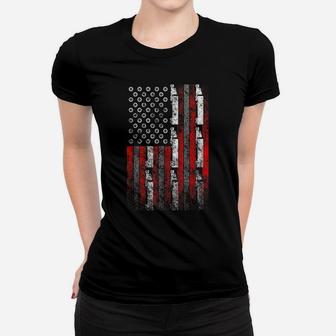 Truckers' American Flag Patriotic Semi-Truck Gift T-Shirt Women T-shirt | Crazezy