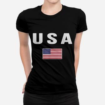 Usa T-Shirt American Flag Us America United States 4Th July Women T-shirt | Crazezy