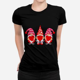 Valentine Gnomes Holding Hearts Valentine's Day Gnome Love Women T-shirt | Crazezy DE