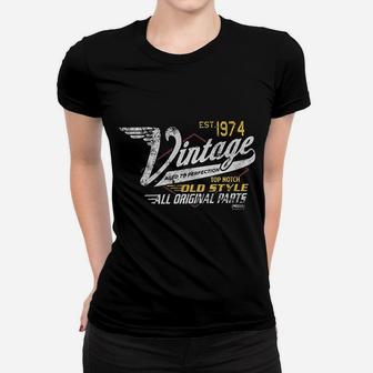 Vintage 1974 Aged To Perfection Vintage Racing Women T-shirt | Crazezy UK