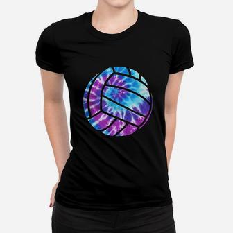 Volleyball Tie Dye Blue Purple Teenage Girls Perfect Gift Women T-shirt | Crazezy UK