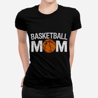 Womens Basketball Mom Funny Cute Player Mama Team Gift Women T-shirt | Crazezy