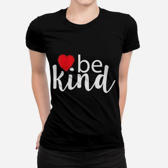 Womens Be Kind Cute Blessed Design Funny Inspirational Teacher Fall Women T-shirt | Crazezy