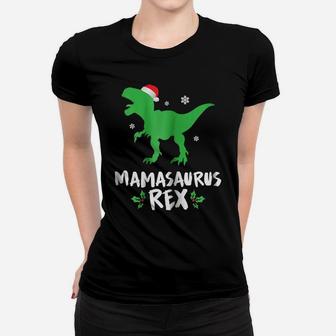 Womens Mama T Rex Matching Family Christmas Dinosaur Shirt Women T-shirt | Crazezy