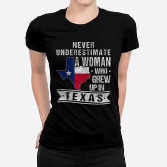 Womens Texas Flag Map Vintage Texas Girl Women T-shirt | Crazezy UK