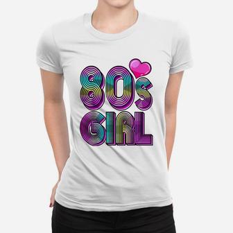 80'S Girl Birthday Party Costume Retro Vintage Gift Women Women T-shirt | Crazezy