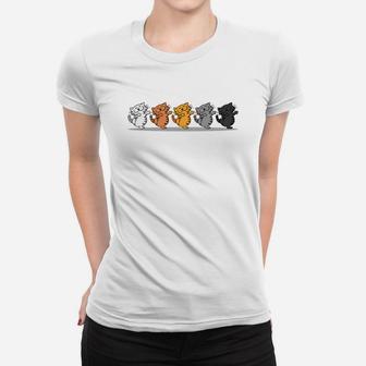 Adorable Cute Happy Funny Silly Line Dancing Cat Women T-shirt | Crazezy