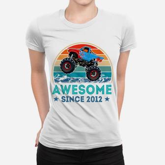 Awesome Since 2012 7Th Years Old Monster Truck Shirt Women T-shirt | Crazezy