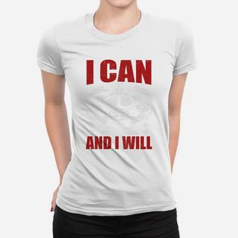Back To The Gym I Can And I Will I Am Fitness Ladies Tee | Crazezy