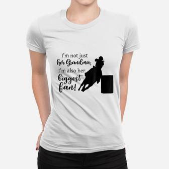 Barrel Racing Grandma Cowgirl Horse Riding Racer Women T-shirt | Crazezy