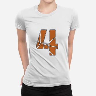 Basketball 4th Birthday Gift For Four Year Old Women T-shirt | Crazezy AU