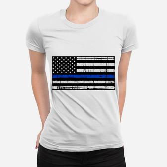 Be The Lion Not The Sheep Back The Blue Flag Police Sweatshirt Women T-shirt | Crazezy UK