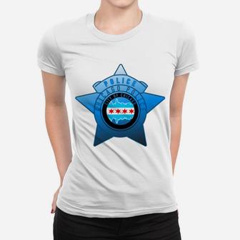 Chicago Police | Cpd | Chicago Flag And Police Badge Sweatshirt Women T-shirt | Crazezy CA