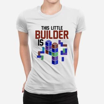 Cute 4Th Birthday Gift 4 Years Old Block Building Boys Girls Women T-shirt | Crazezy AU