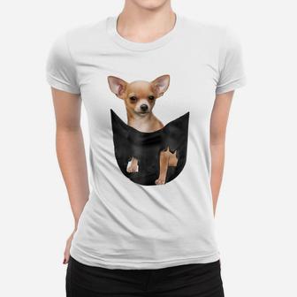 Cute Chihuahua In Your Pocket Christmas T-Shirt Women T-shirt | Crazezy AU