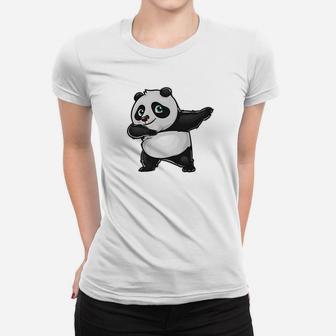 Dabbing Panda Print Dab Bear Dance Men Women Kids Women T-shirt | Crazezy