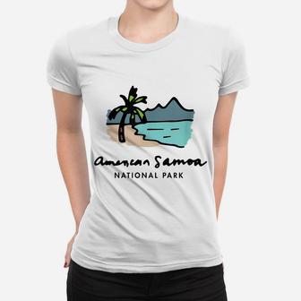 Family Vacation Gift - Retro American Samoa National Park Women T-shirt | Crazezy