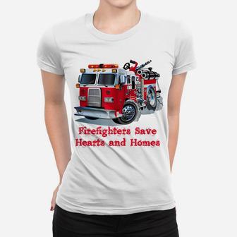Firefighter , Fire Department Truck Tee Fireman Gift Women T-shirt | Crazezy CA