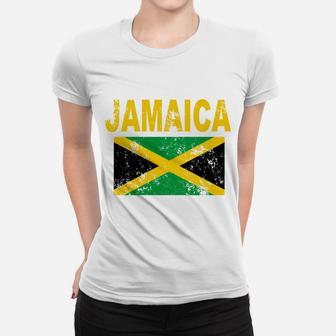 Flag Jamaica Tshirt Cool Jamaican Flags Travel Gift Top Tee Sweatshirt Women T-shirt | Crazezy
