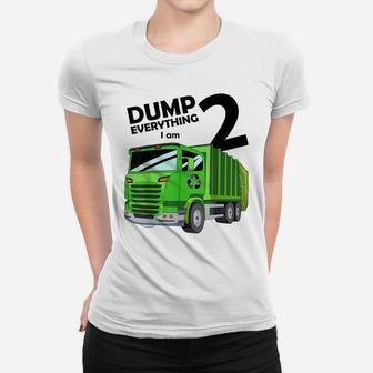 Funny 2 Years Old 2Nd Birthday Garbage Truck Lover Gift Kids Women T-shirt | Crazezy AU