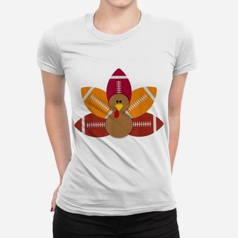 Funny Baby Turkey And Football Balls Sport Lovers Women T-shirt | Crazezy